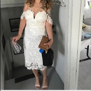 White lace dress